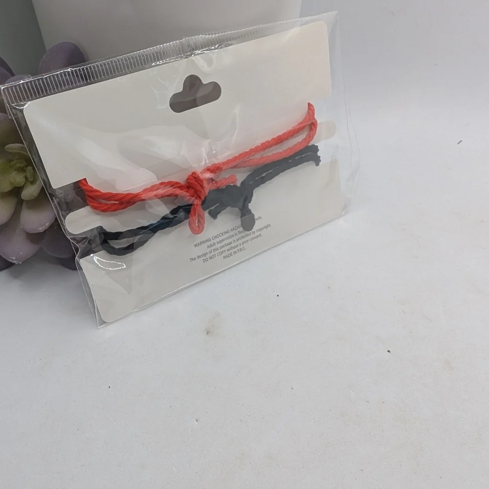 Mickey And Minnie Mouse Love Charm Bracelets - Red and Black